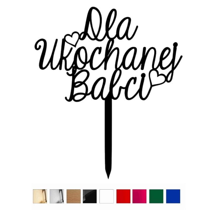 Topper Dla Ukochanej Babci