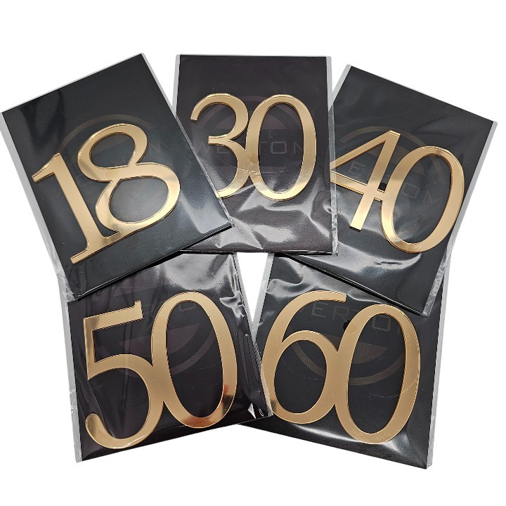 Dekoracja na tort DOWOLNA LIBCZA złote lustro