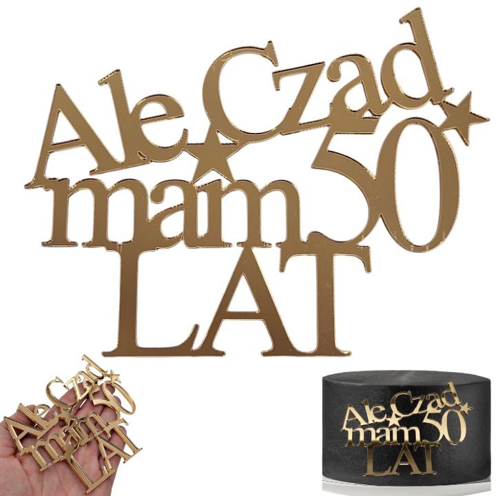 Dekoracja na tort urodzinowy Ale czad mam 18 30 40 50 60 itd. LAT