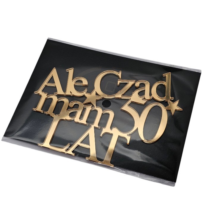Dekoracja na tort urodzinowy Ale czad mam 18 30 40 50 60 itd. LAT