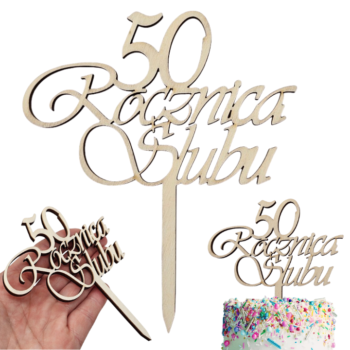 MIN PIKER toper 50 Rocznica Ślubu DREWNO - WYPRZEDAŻ