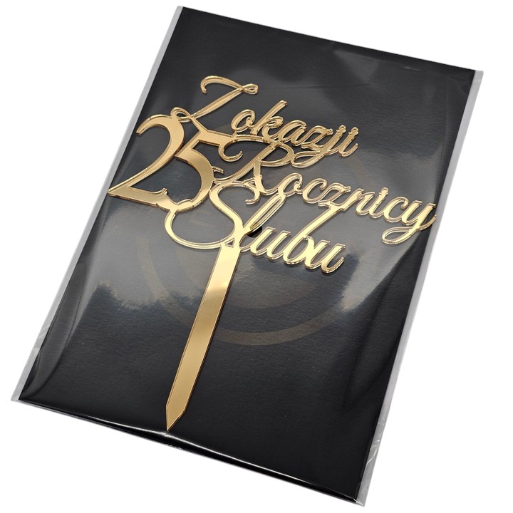 Topper z okazji Rocznicy Ślubu 15 30 40 50